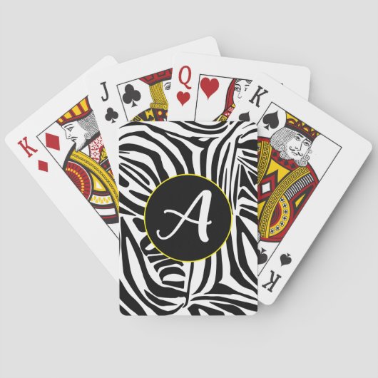 Zebrastrepen Pokerkaarten (Achterkant)