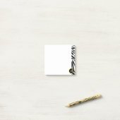 Zebrastrepen Post-it® Notes (Op bureau)