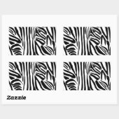 Zebrastrepen Rechthoekige Sticker (Vel)
