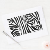 Zebrastrepen Rechthoekige Sticker (Envelop)