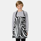 Zebrastrepen Schort (Gedragen)