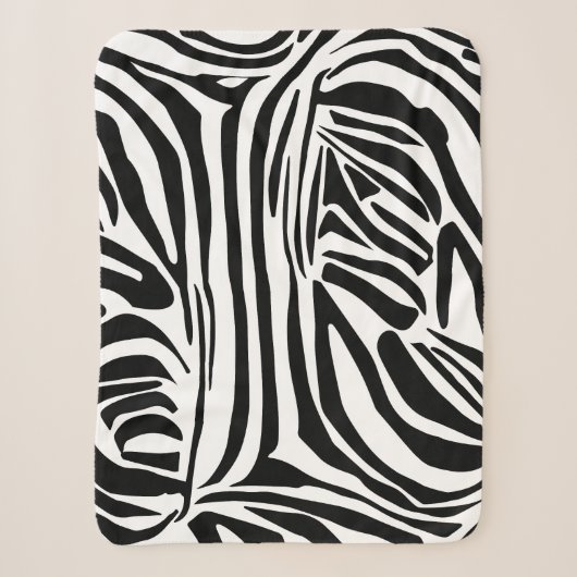 Zebrastrepen Sherpa Deken (Voorkant)