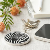 Zebrastrepen Sleutelhanger (Zijkant)