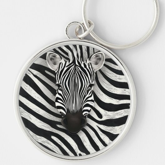 Zebrastrepen Sleutelhanger (Voorkant)