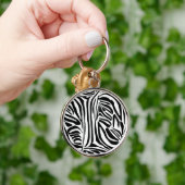 Zebrastrepen Sleutelhanger (Hand)