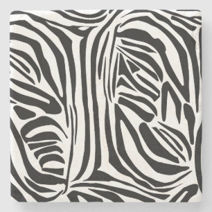 Zebrastrepen Stenen Onderzetter