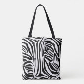 Zebrastrepen Tote Bag (Achterkant)