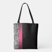Zebrastrepen Tote Bag (Achterkant)