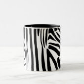 Zebrastrepen Tweekleurige Koffiemok (Center)