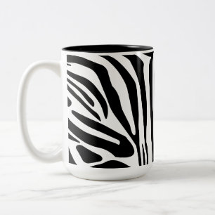 Zebrastrepen Tweekleurige Koffiemok