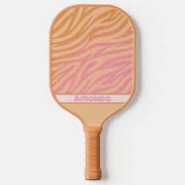 Zebrastrepen Vette kleuren Pickleball Paddle