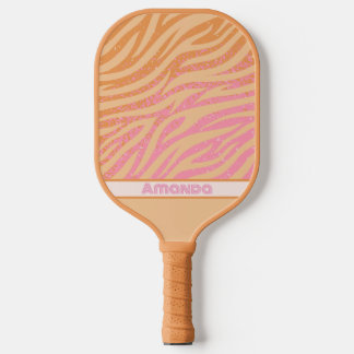 Zebrastrepen Vette kleuren Pickleball Paddle