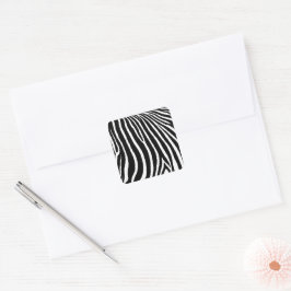 Zebrastrepen  vierkante sticker