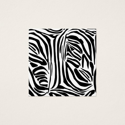 Zebrastrepen Vierkante Visitekaartjes (Voorkant)
