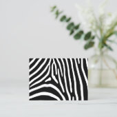 Zebrastrepen Visitekaartje (Staand voorkant)