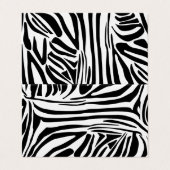 Zebrastrepen Visitekaartje (Buitenkant ongevouwen)