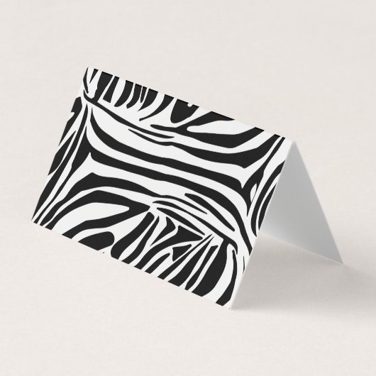Zebrastrepen Visitekaartje (Voorkant)
