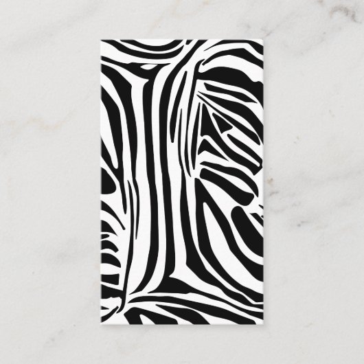 Zebrastrepen Visitekaartje (Voorkant)
