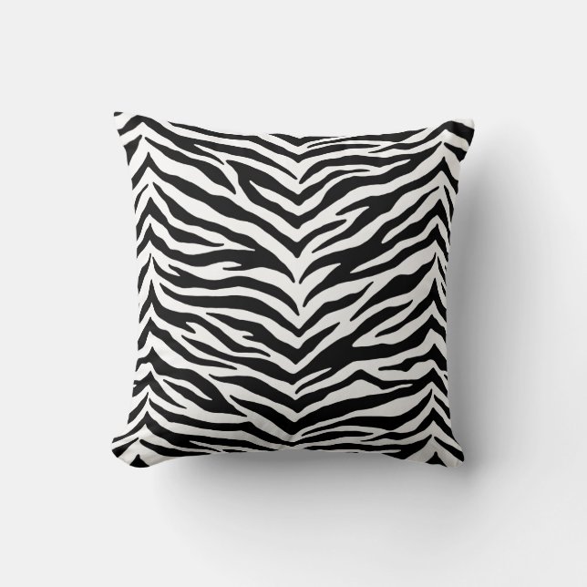 Zebrastrepen Worpkussen Kussen (Voorkant)