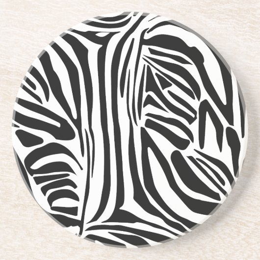 Zebrastrepen Zandsteen Onderzetter (Voorkant)