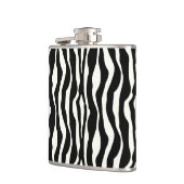 Zebrastrepen - Zwart en Wit Heupfles (Links)