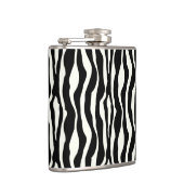 Zebrastrepen - Zwart en Wit Heupfles (Rechts)