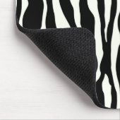 Zebrastrepen - Zwart en Wit Muismat (Hoek)