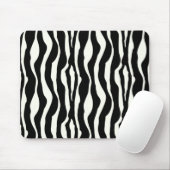 Zebrastrepen - Zwart en Wit Muismat (Met muis)
