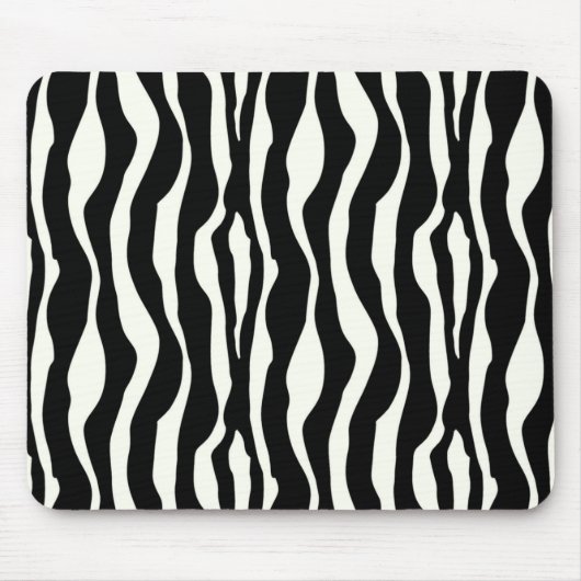 Zebrastrepen - Zwart en Wit Muismat (Voorkant)