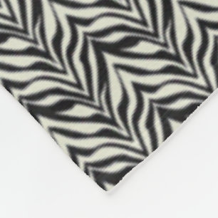 Zebrastrepen Zwart Wit Wilde Safari Fleece Deken