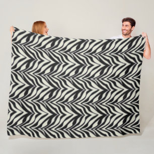 Zebrastrepen Zwart Wit Wilde Safari Fleece Deken