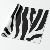Zebrastrepenpatroon Cadeaupapier (Uitgerold)