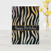 Zebrastripes met zonneschermen kaart (Gele Bloem)