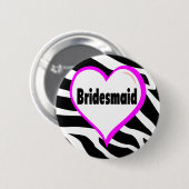 Zebrastropen Ronde Button 5,7 Cm (Voorkant /achterkant)