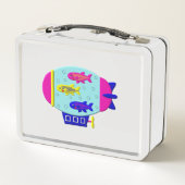 Zebravis in een Zeppelin (Achterkant)