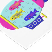 Zebravis in een Zeppelin Korte Tafelloper (Hoek)