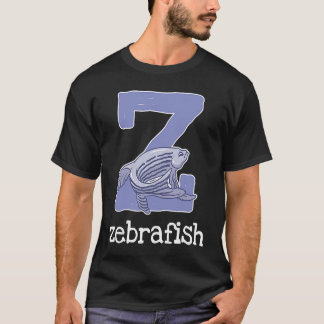 Zebravissen Alfabet Letter Vissen  Kinderen T-shirt