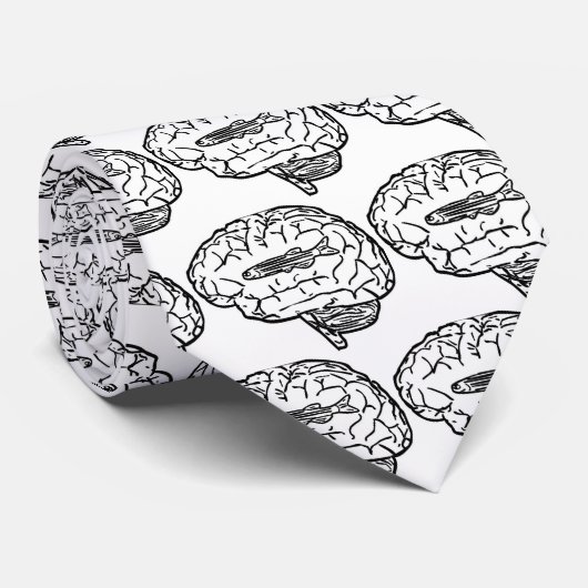 ZebravisStropdas Stropdas (Opgerold)