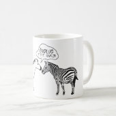 zebre humour code balk qr evolution citdrol koffiemok (Voorkant rechts)