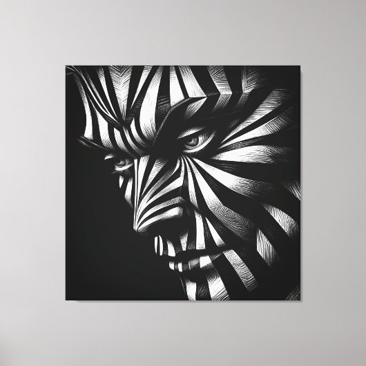 zebrine canvas afdruk (Voorkant)