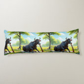 Zebu Meadow Serenade Body Pillow Lichaamskussen (Achterkant)