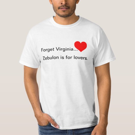 Zebulon is voor liefhebbers. t-shirt (Voorkant)