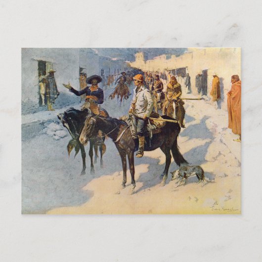 Zebulon Pike Entering Santa Fe Briefkaart (Voorkant)