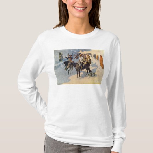 Zebulon Pike Entering Santa Fe T-shirt (Voorkant)