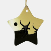 ZEBUS op goud Keramisch Ornament (Rechts)