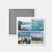 zEC003 GALAPAGOS Islands, Mosaic, Ecuador, Fridge Magneet (Voorkant / Achterkant)