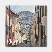 zEC009 QUITO, Old Town, America, Fridge Magneet (Voorkant)