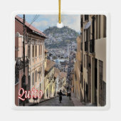 zEC009 QUITO, Oude Stad, Amerika, Keramisch Ornament (Achterkant)