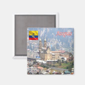 ZEC023 azogues, Ecuador, Amerika, Fridge Magneet (Voorkant / Achterkant)