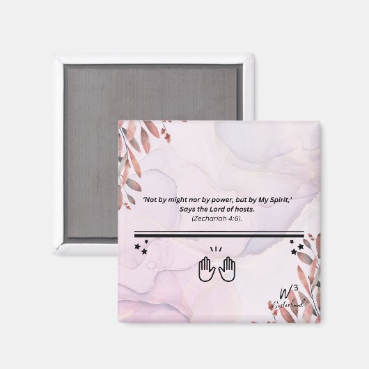 Zech 4:6 magneet (Voorkant / Achterkant)